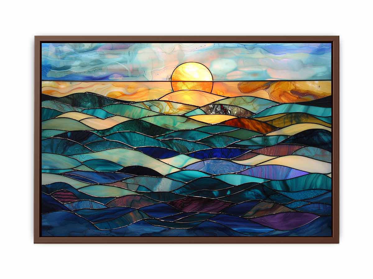 Ocean Glass Painting