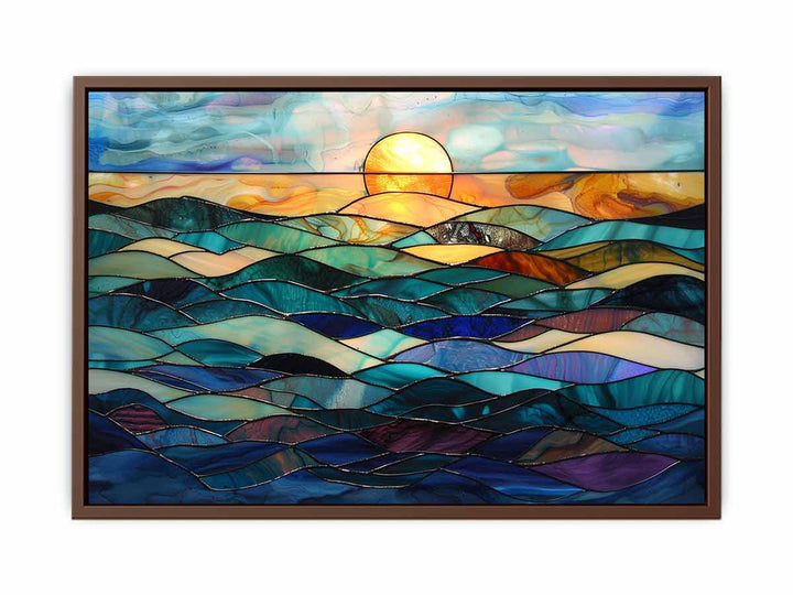 Ocean Glass Painting