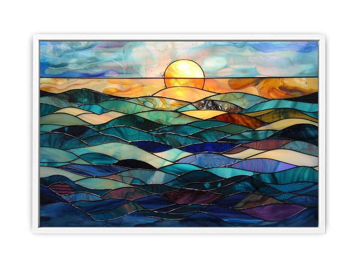 Ocean Glass Painting