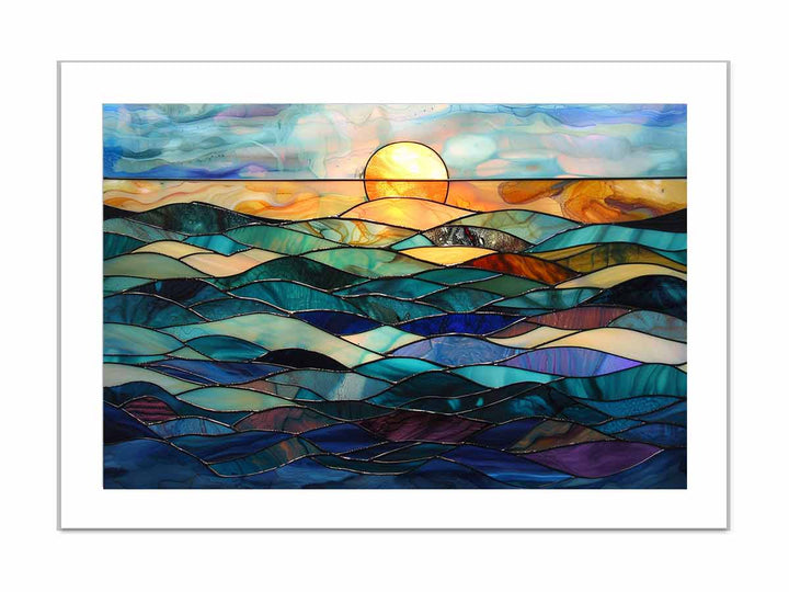 Ocean Glass  framed Print
