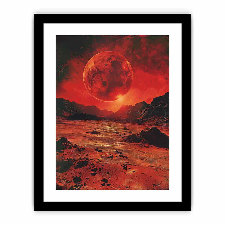 Red Planet framed Print