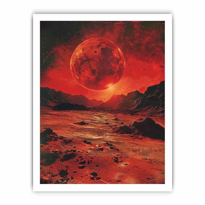 Red Planet framed Print