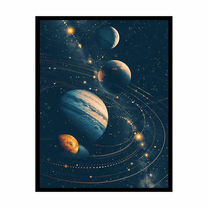 The Solar System canvas Print
