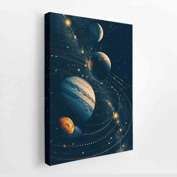 The Solar System canvas Print