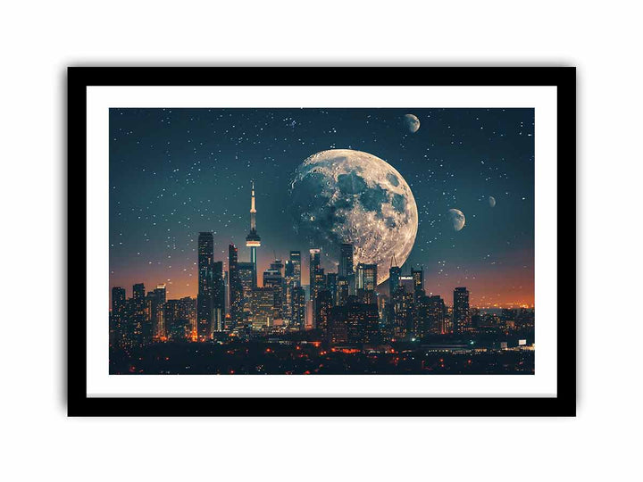 Moon Shadow framed Print