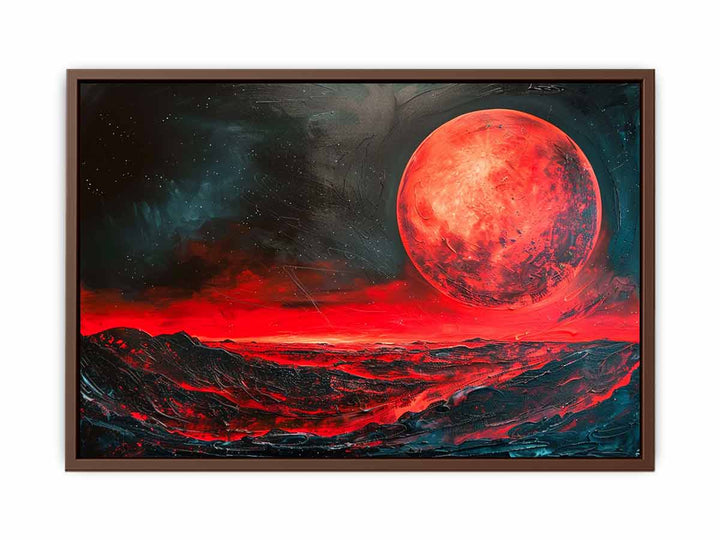 Red Moon Painting