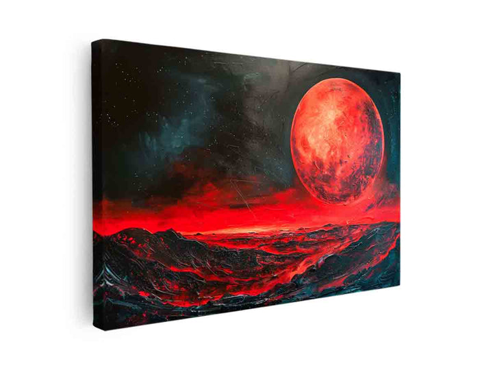 Red Moon canvas Print