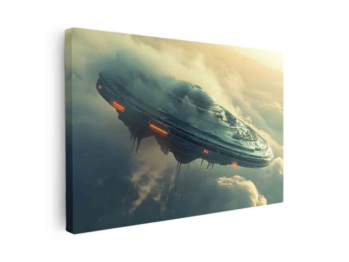 Alien Spacecraft canvas Print