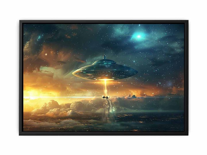 Alien Landing canvas Print