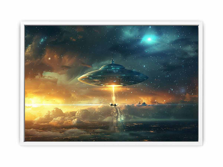 Alien Landing Painting