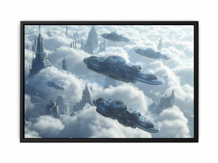 Space Ships canvas Print