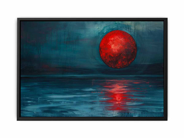 Red Moon Art canvas Print