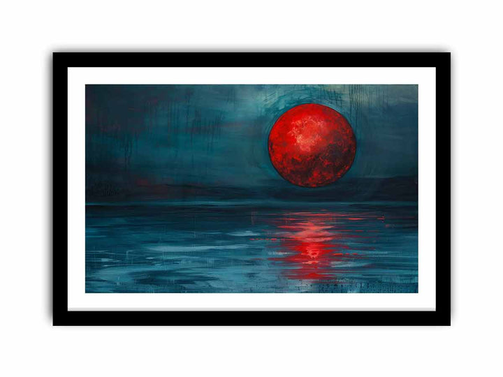 Red Moon Art framed Print