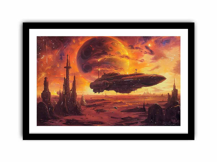 Sci-fi  Art framed Print