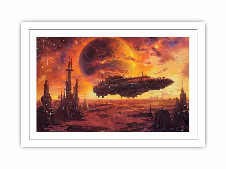 Sci-fi  Art framed Print