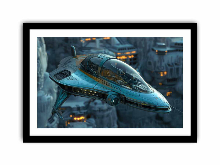 Space Flight framed Print