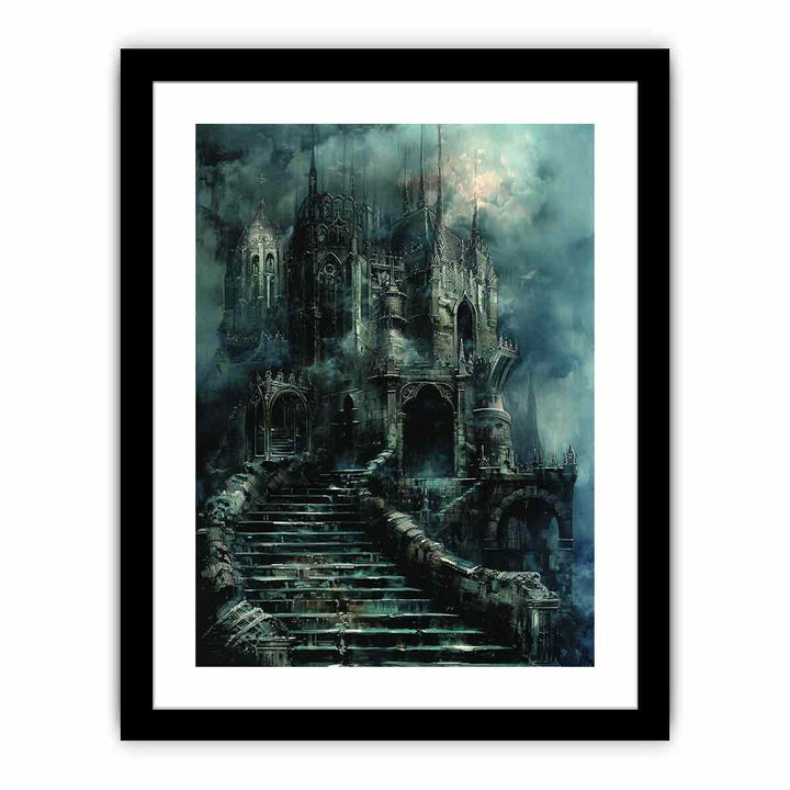Castle Stairs framed Print