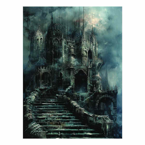 Castle Stairs Art Print