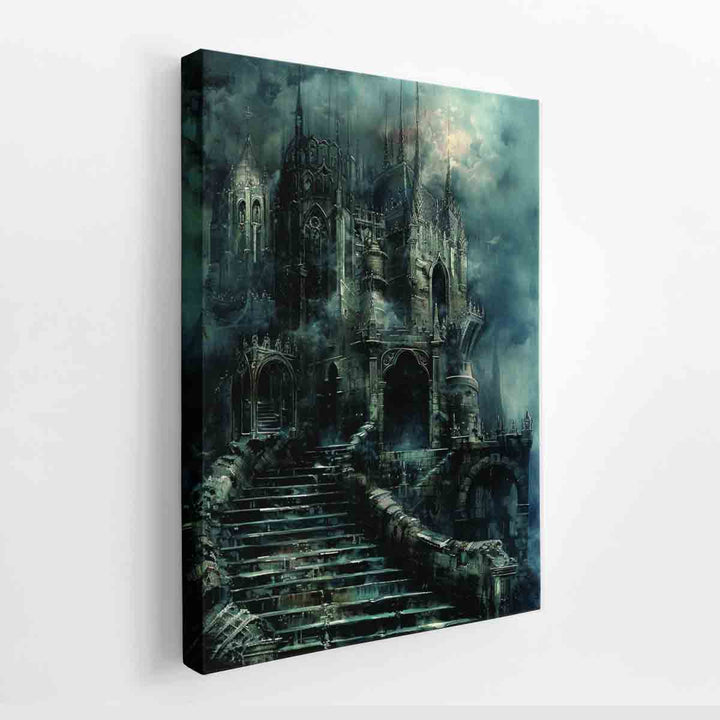Castle Stairs canvas Print