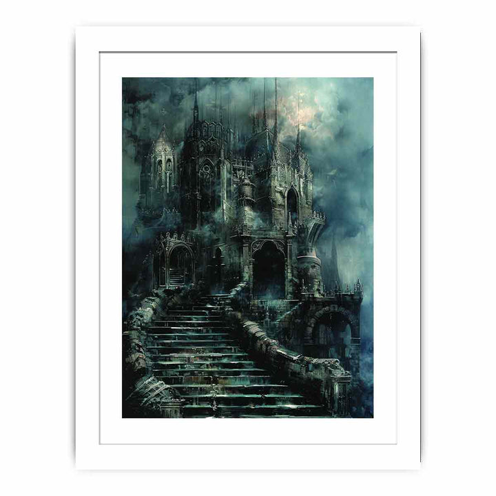 Castle Stairs framed Print