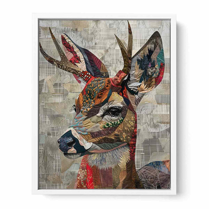 Deer Patchwork Painting