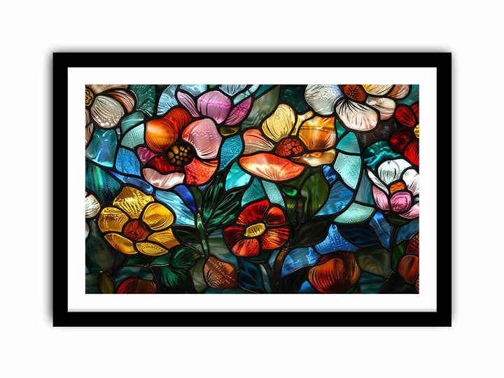 Flower Galss framed Print