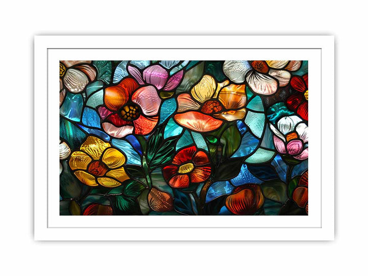 Flower Galss framed Print