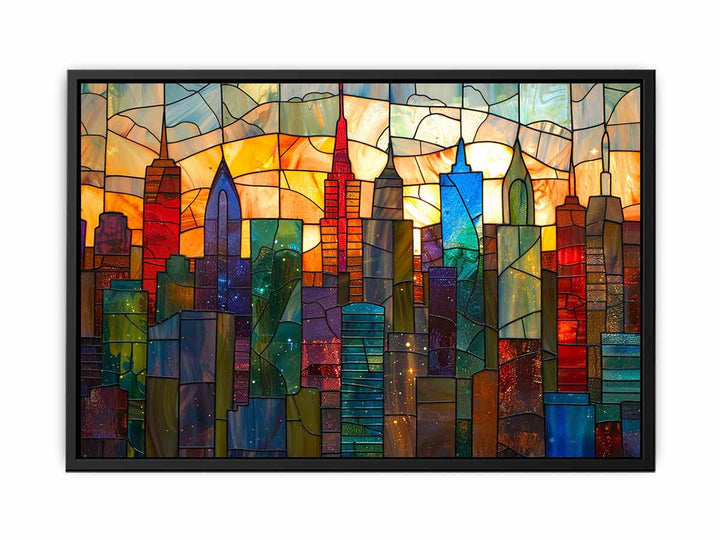 Glass Skyline canvas Print