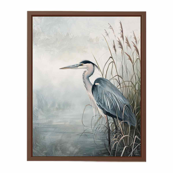 Grey Heron Painting