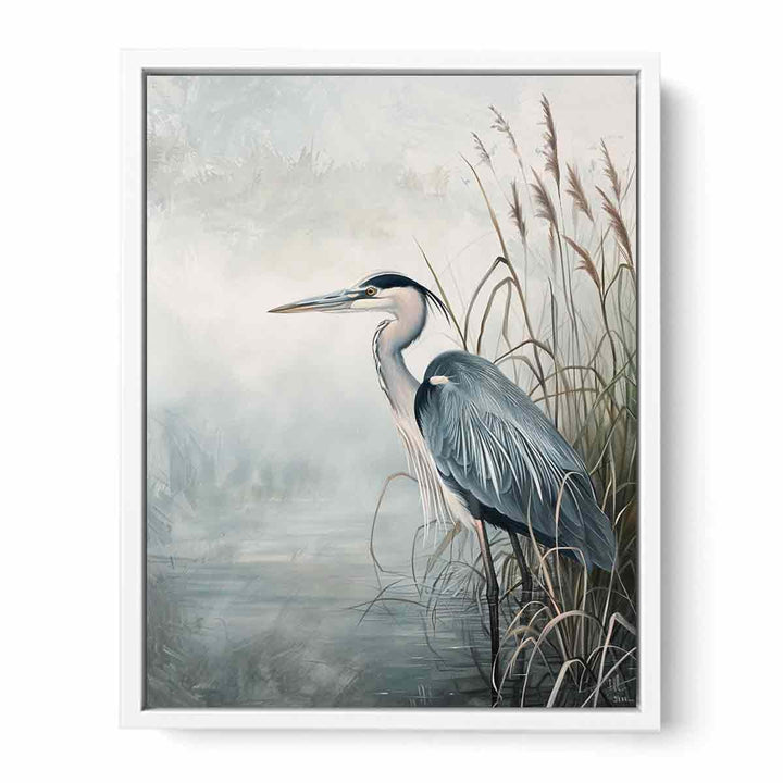 Grey Heron Painting