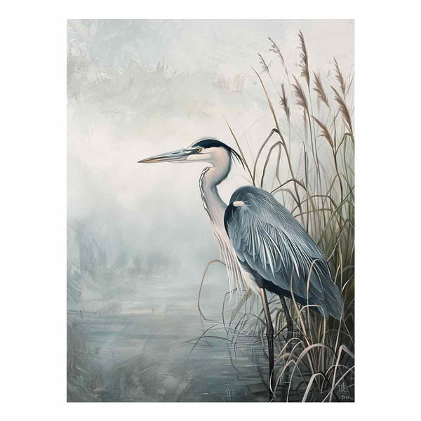 Grey Heron Art Print