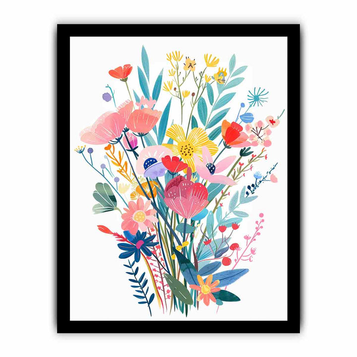 Flower Bouquet framed Print