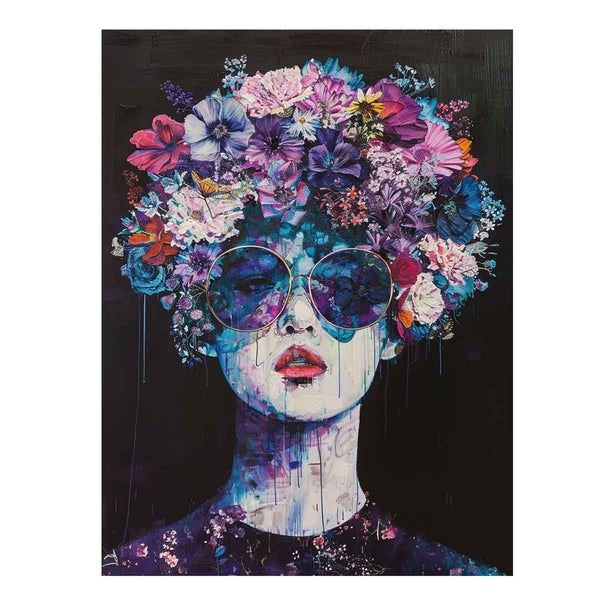 Floral Head Art Print