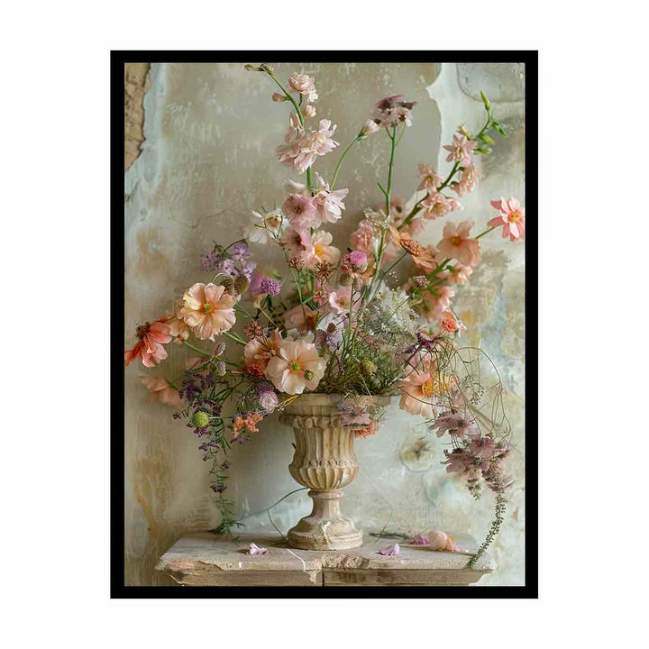 Vinatge Flower Vase canvas Print