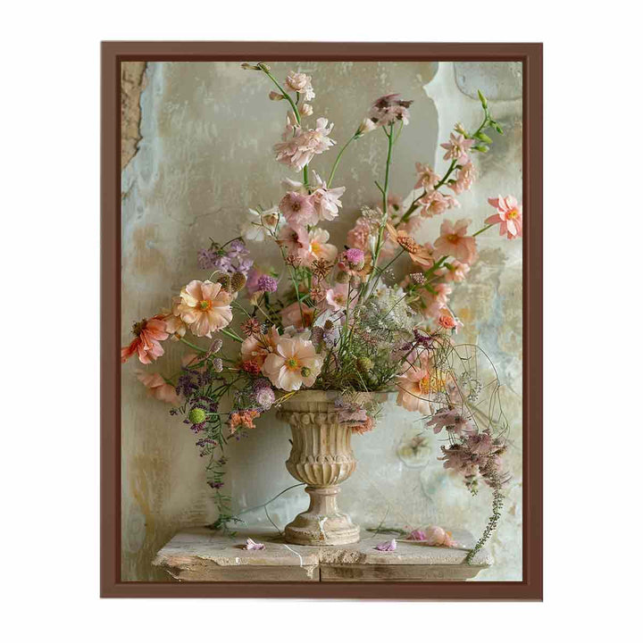 Vinatge Flower Vase Painting