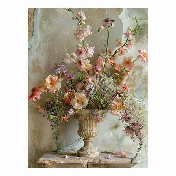 Vinatge Flower Vase Art Print