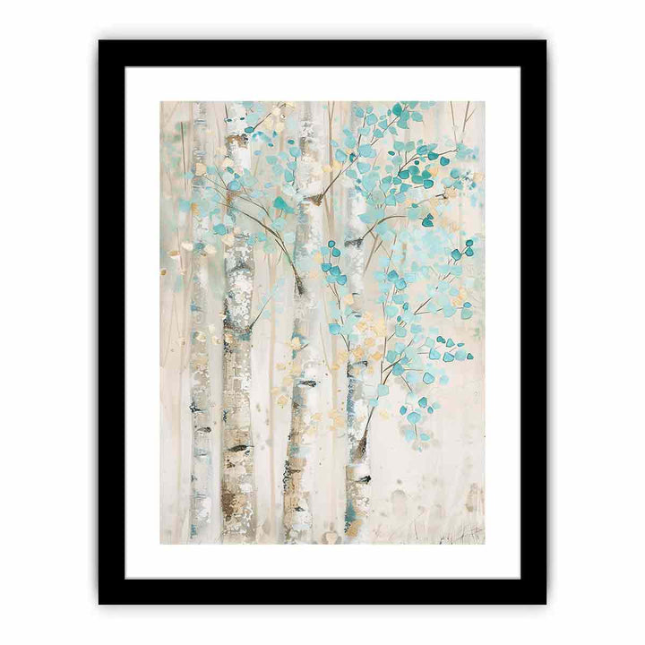 White Birch Tree framed Print