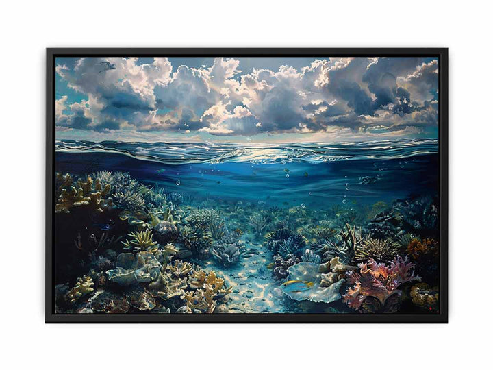 Coral Reef Under Sea canvas Print
