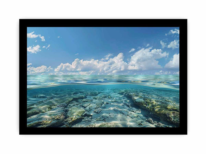 Underwater framed Print