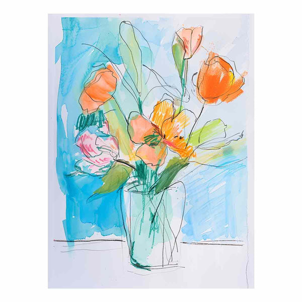 Flowers Sketch Art Print