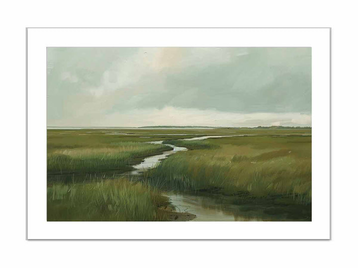 Coastal Landscape framed Print