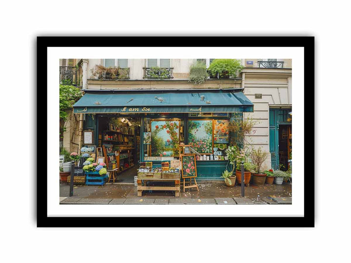 Paris Shop framed Print