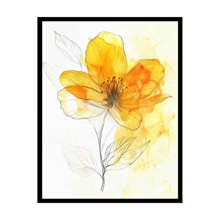 Yellow Flower canvas Print