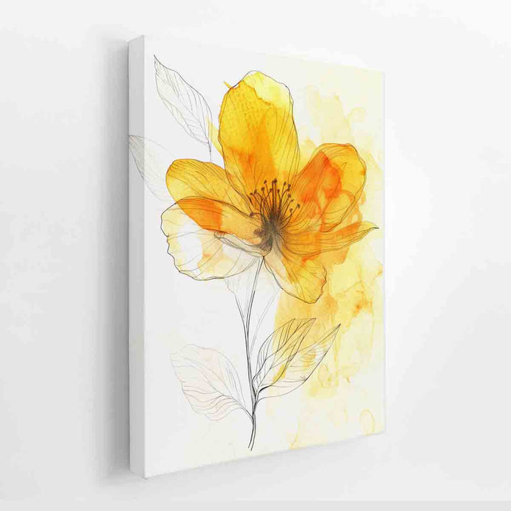 Yellow Flower canvas Print