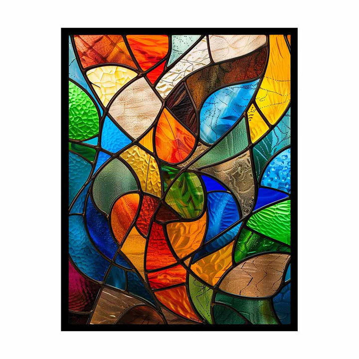 Glass Art pattern canvas Print