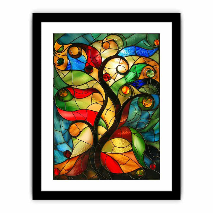 Tree Glass Art framed Print