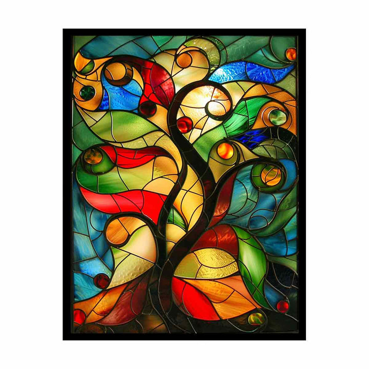 Tree Glass Art canvas Print