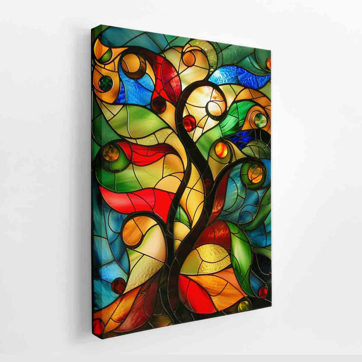 Tree Glass Art canvas Print