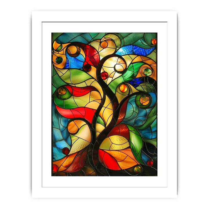 Tree Glass Art framed Print