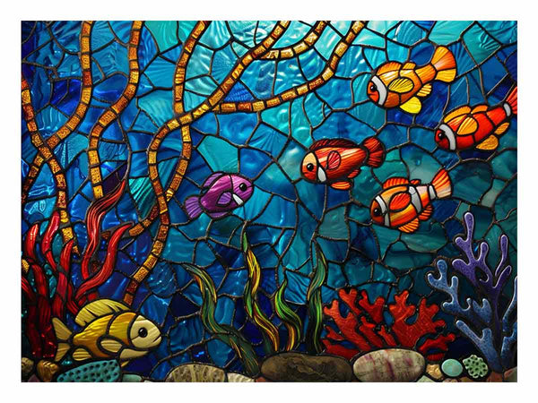 Fish in Ocean Art Print